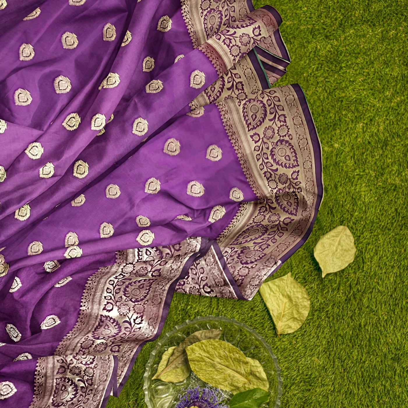 Rainandini Utsav Banarasi Saree with BP Rainandini Utsav Banarasi Saree with BP